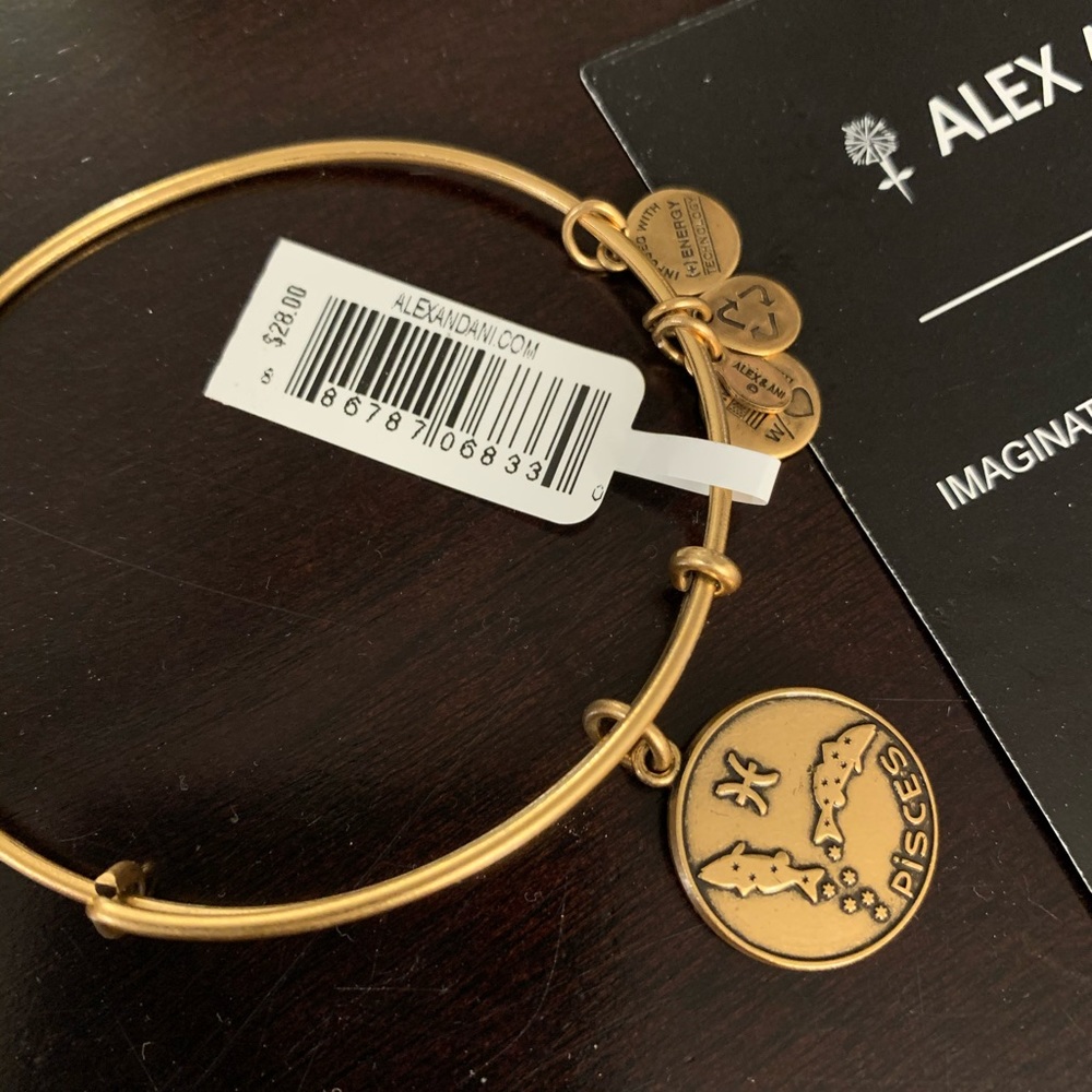 Alex and Ani PISCES zodiac charm bangle
